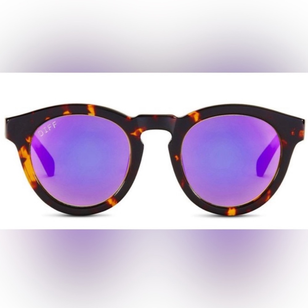 Diff Eyewear Dime Pink Mirror Sunglasses TO-PK02P